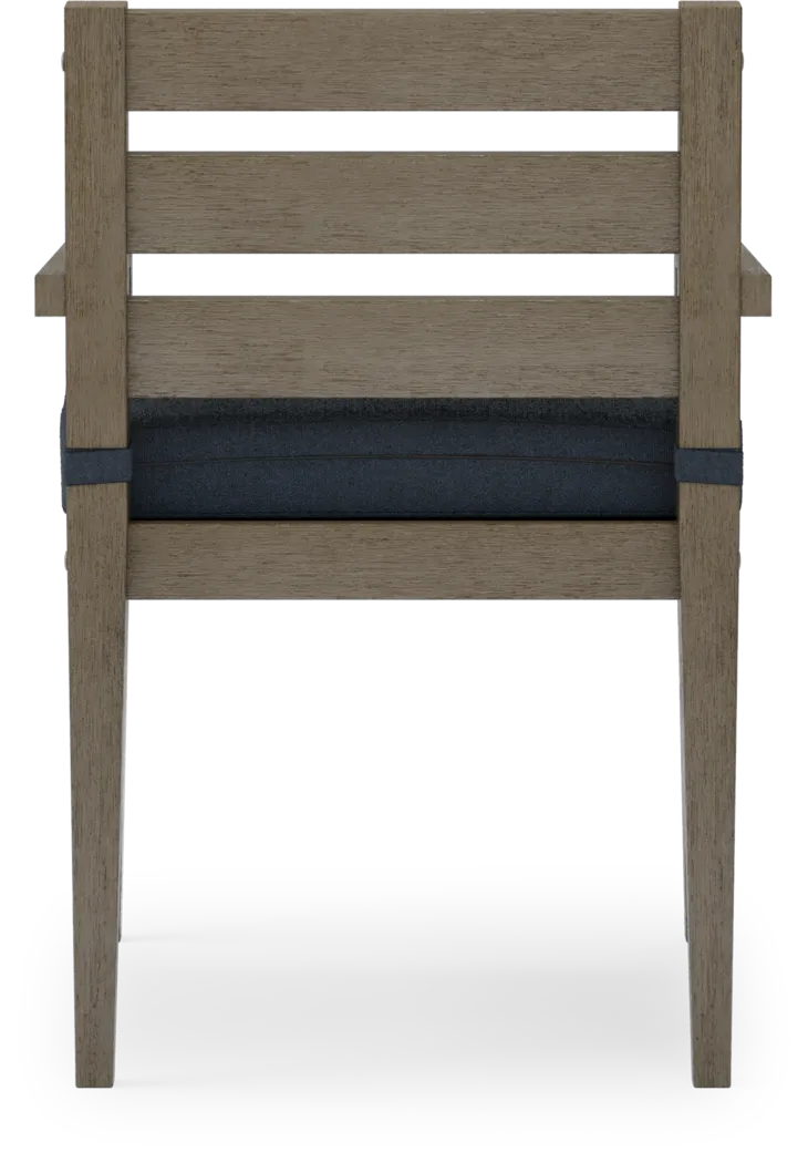 Lake Tahoe Gray 5 Pc Square Outdoor Dining Set with Indigo Cushions - Thumbnail - Image 7