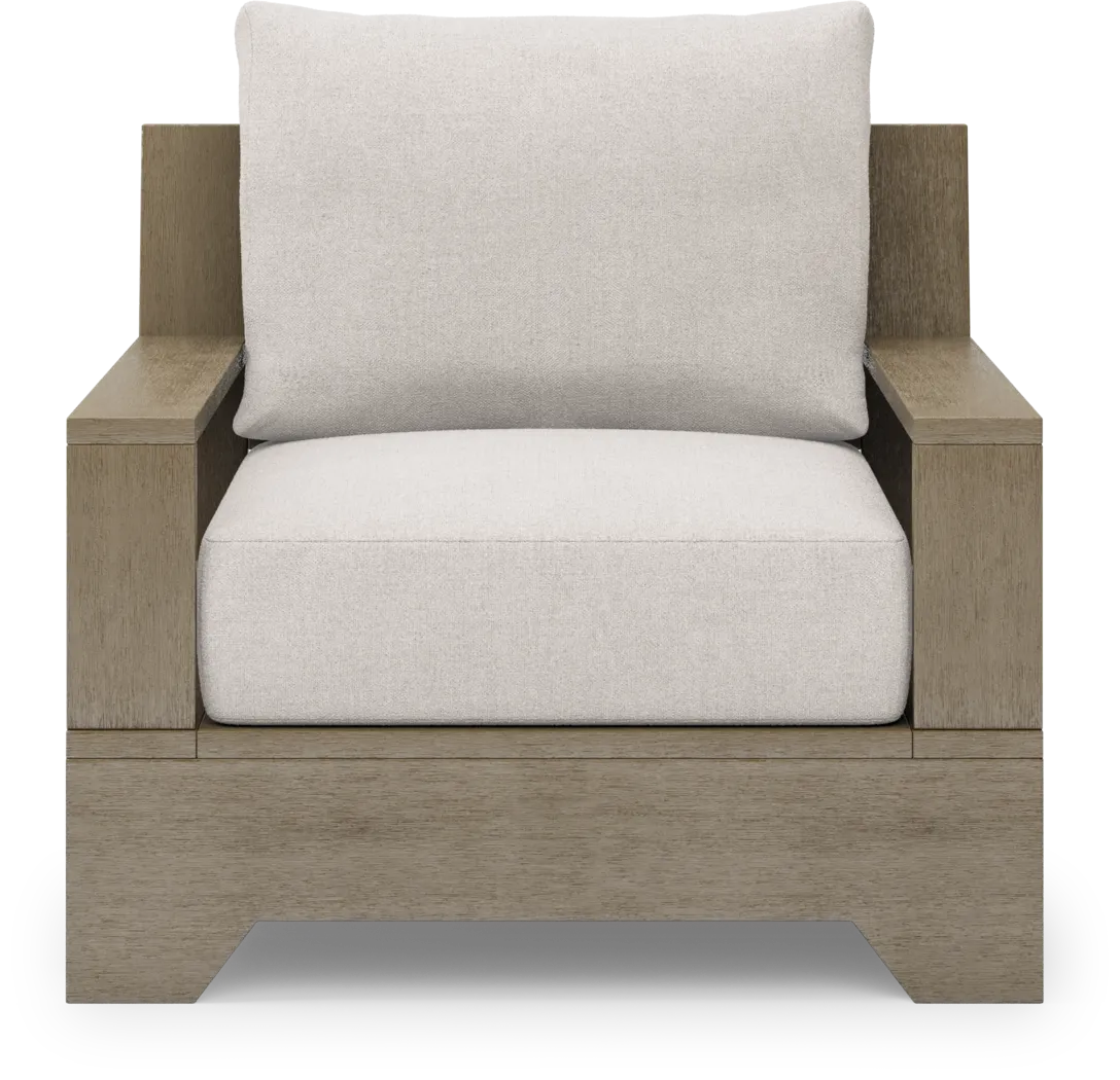 Lake Tahoe Gray 4 Pc Outdoor Sofa Seating Set with Seagull Cushions - Image 5