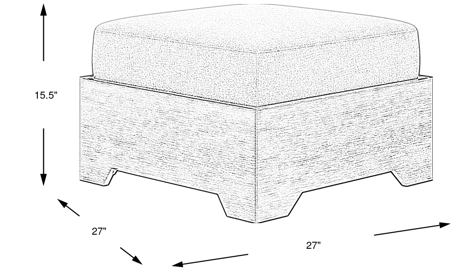 Dimension Image. Please refer to the Dimension Tab on this page for dimension details.