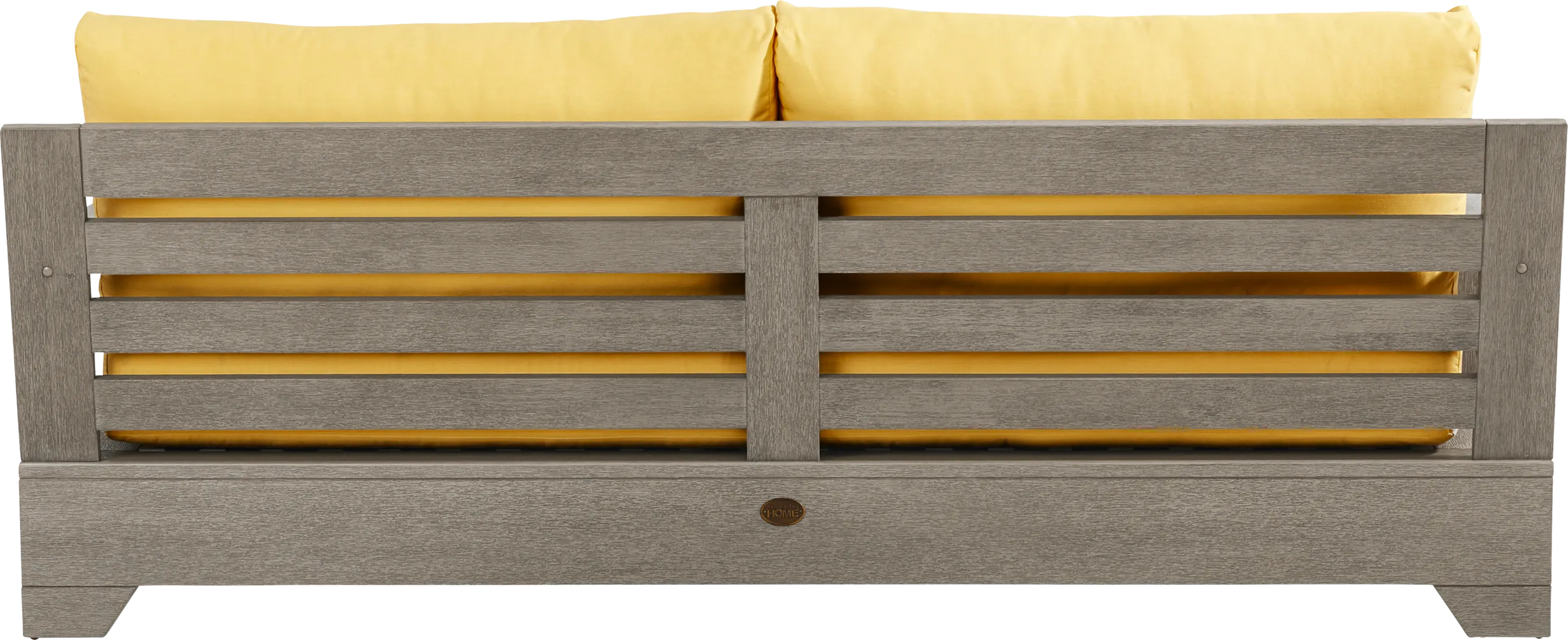 Lake Tahoe Gray Outdoor Sofa with Buttercup Cushions - Thumbnail - Image 3
