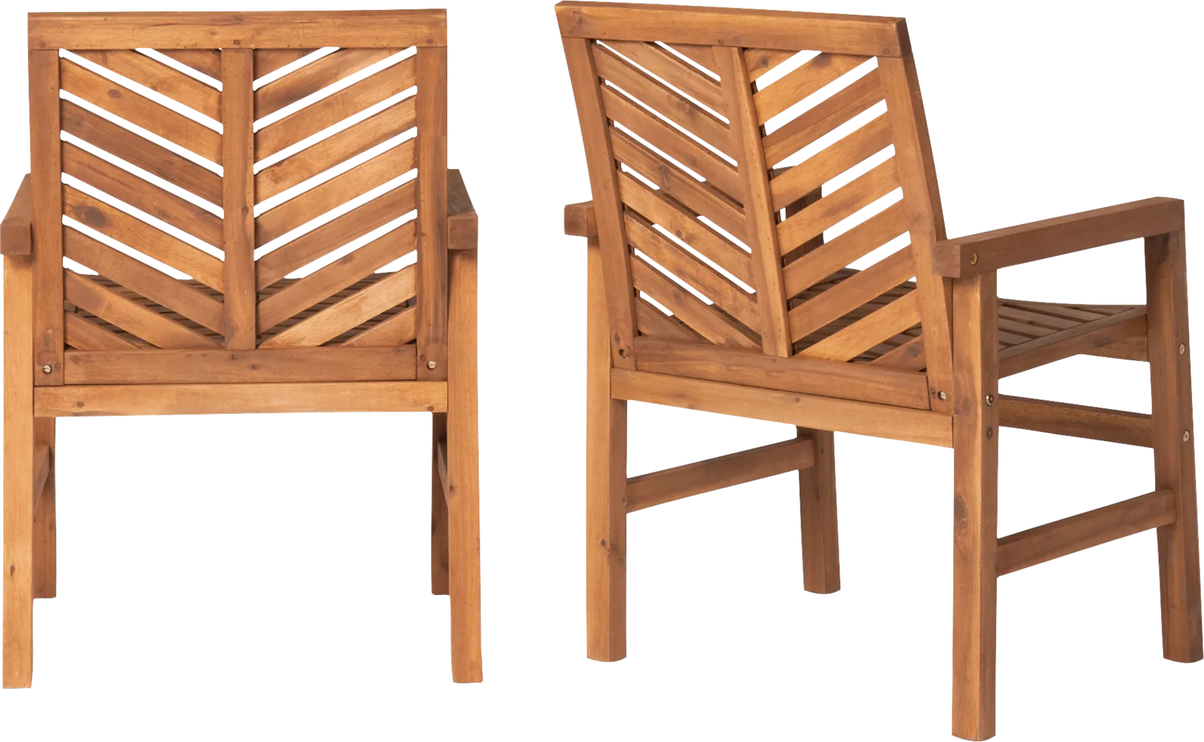 Lake Tana Brown Outdoor Chair, Set of 2 - Thumbnail - Image 2