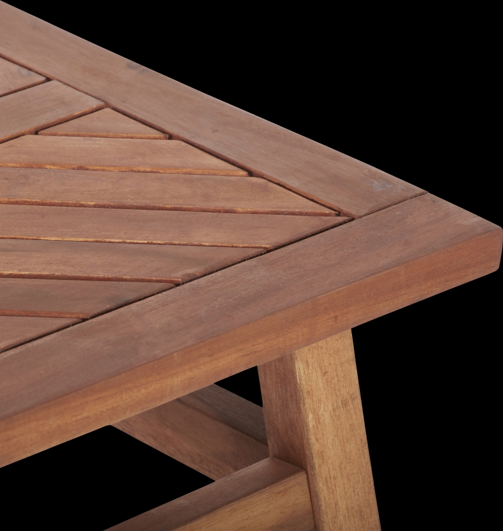 Lake Tana Brown Outdoor Cocktail Table - Thumbnail - Image 3