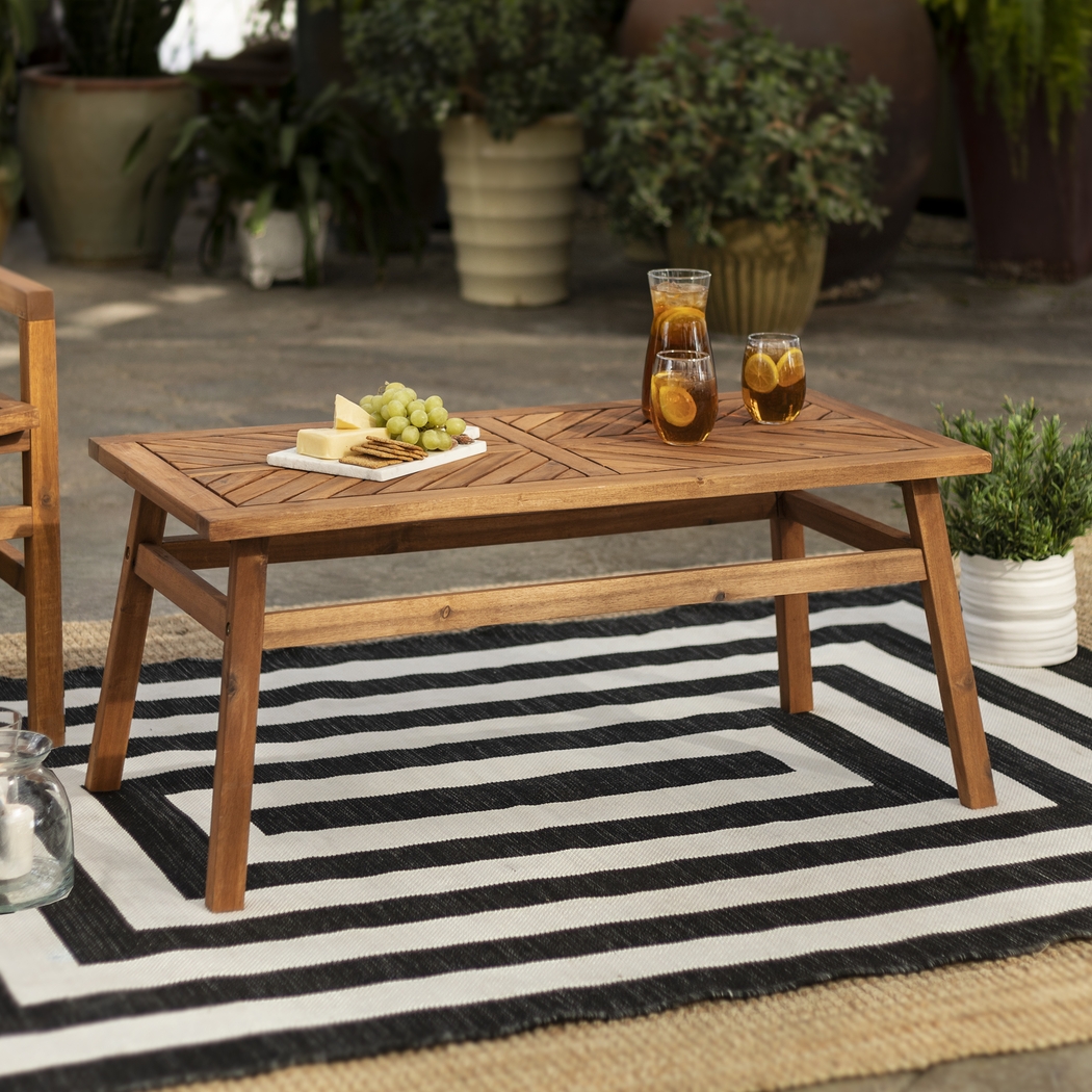 Lake Tana Brown Outdoor Cocktail Table - Thumbnail - Image 4