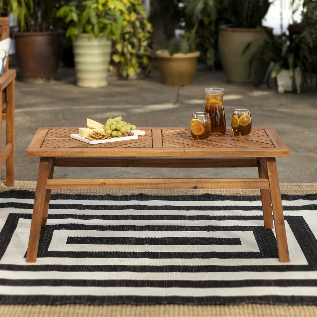 Lake Tana Brown Outdoor Cocktail Table - Thumbnail - Image 5