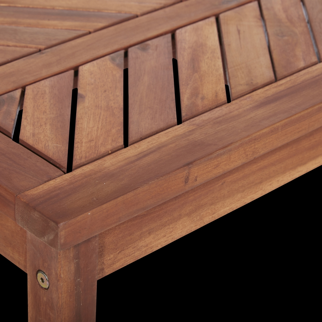 Lake Tana Brown Outdoor Dining Bench - Thumbnail - Image 3