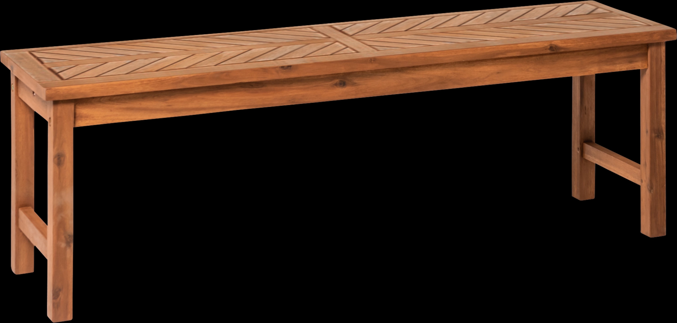 Lake Tana Brown Outdoor Dining Bench - Thumbnail - Image 1