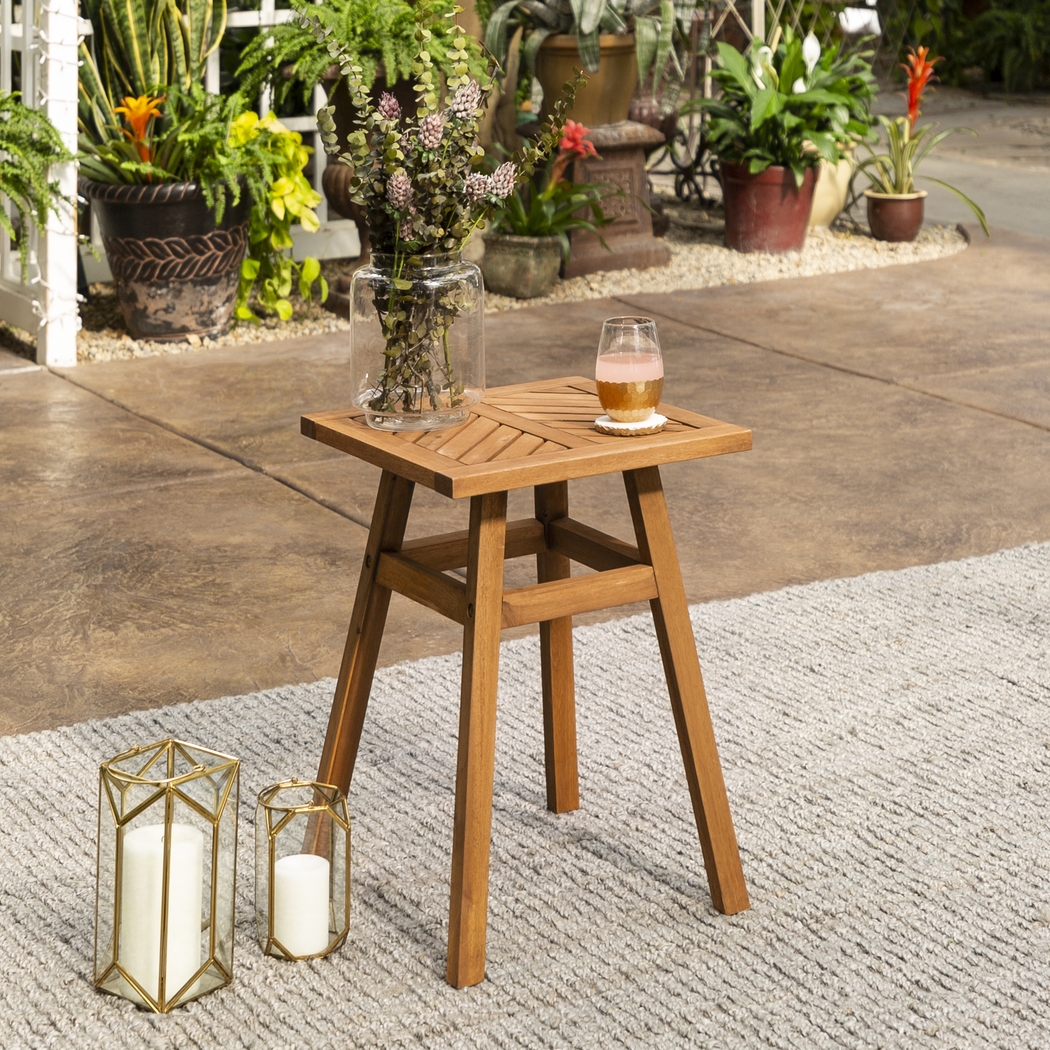 Lake Tana Brown Outdoor End Table - Thumbnail - Image 4