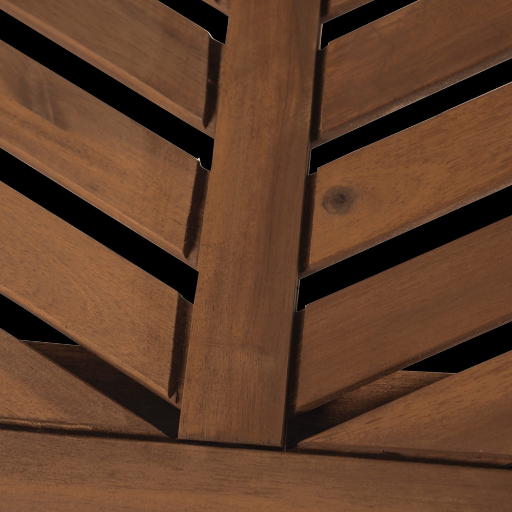 Lake Tana Dark Brown Outdoor Chair, Set of 2 - Thumbnail - Image 3