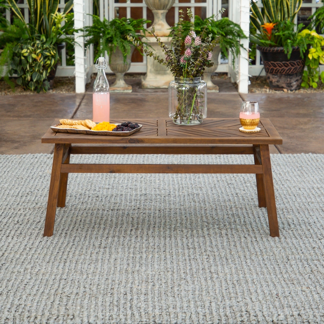 Lake Tana Dark Brown Outdoor Cocktail Table - Thumbnail - Image 5