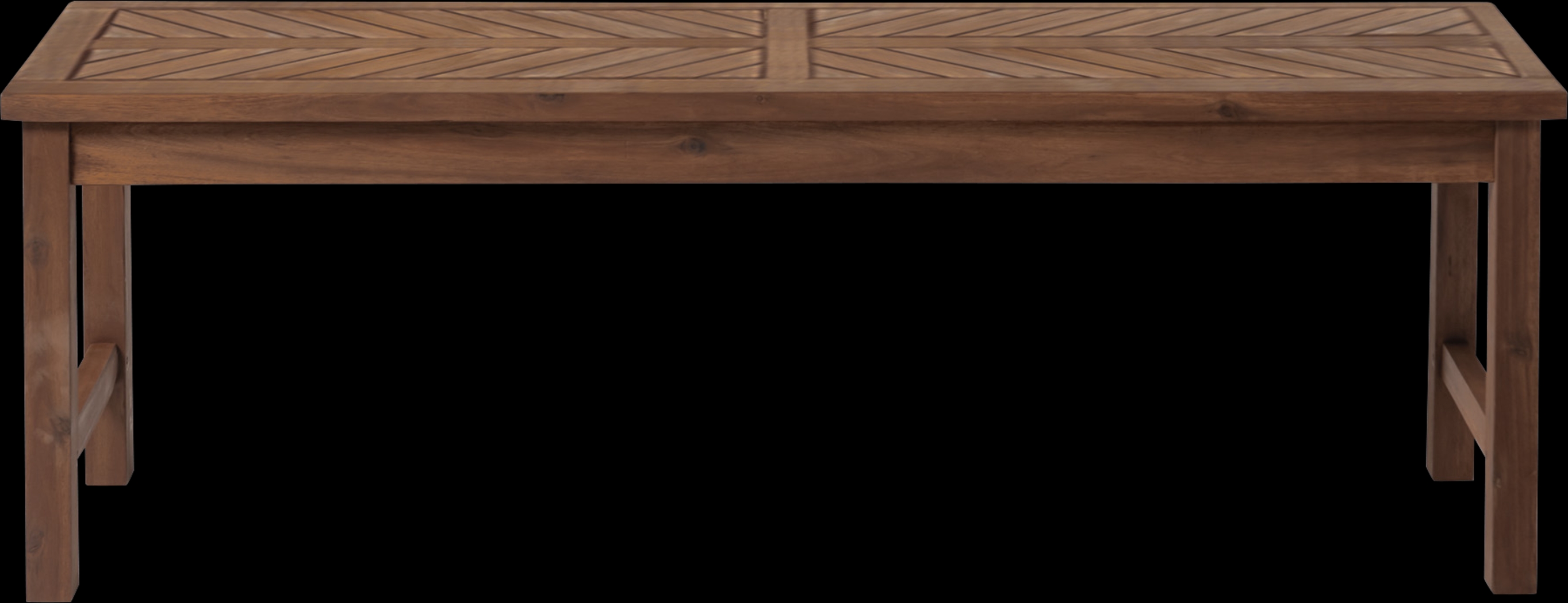 Lake Tana Dark Brown Outdoor Dining Bench - Thumbnail - Image 2