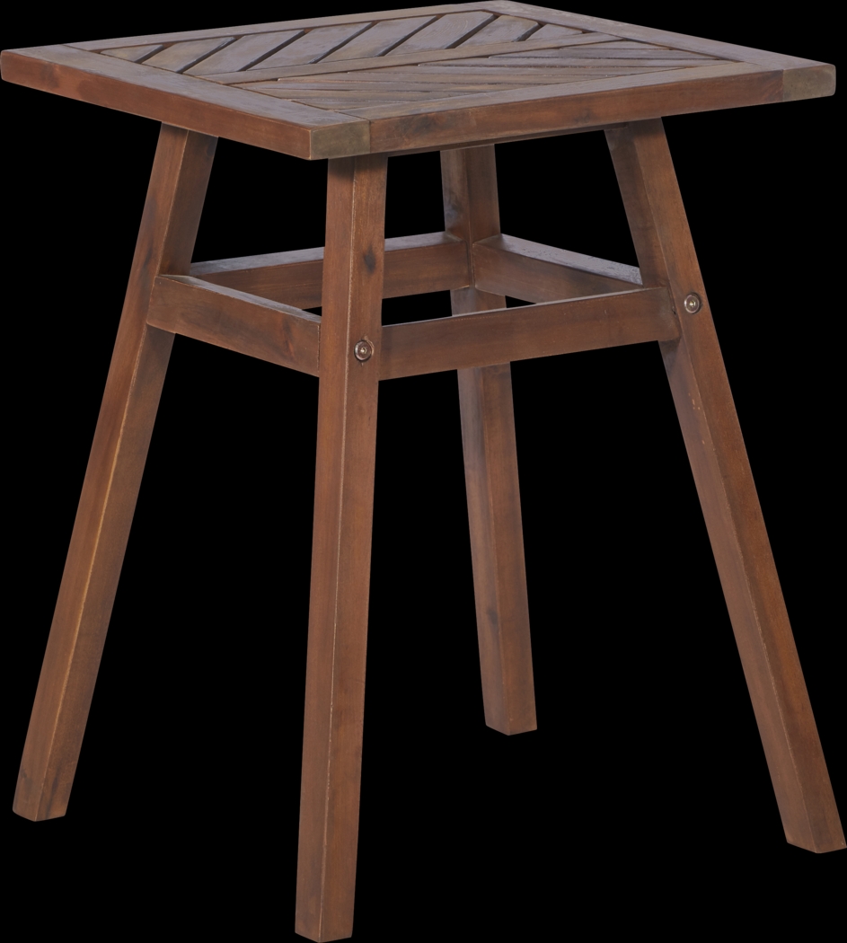 Lake Tana Dark Brown Outdoor End Table - Thumbnail - Image 1
