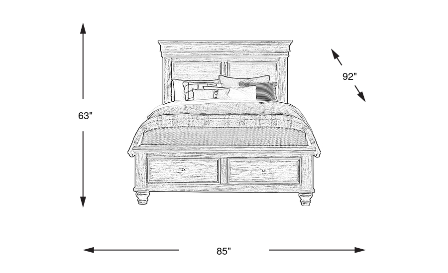 Dimension Image. Please refer to the Dimension Tab on this page for dimension details.