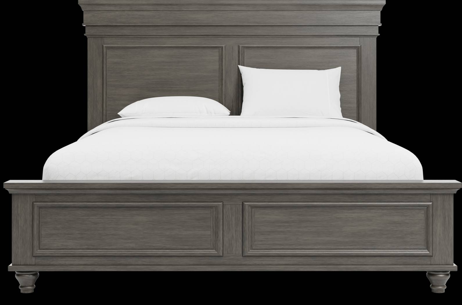 Lake Town Gray 3 Pc King Panel Bed - Thumbnail - Image 2