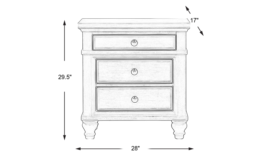 Dimension Image. Please refer to the Dimension Tab on this page for dimension details.