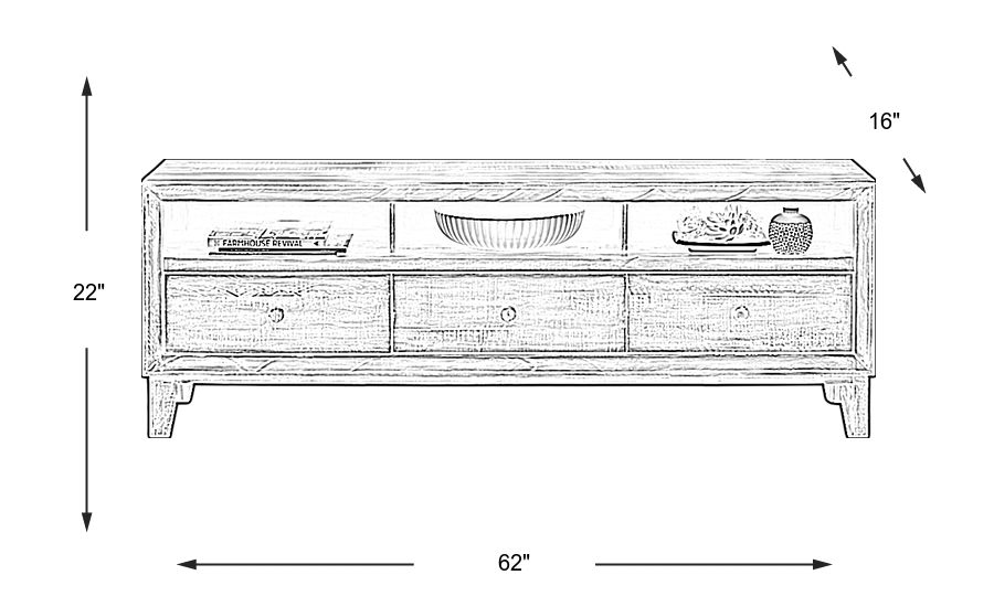Dimension Image. Please refer to the Dimension Tab on this page for dimension details.