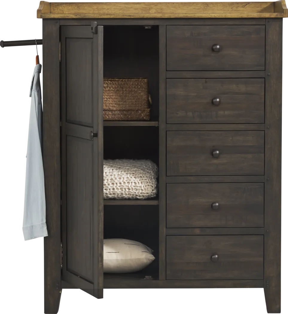 Lake View Brown Door Chest - Thumbnail - Image 3