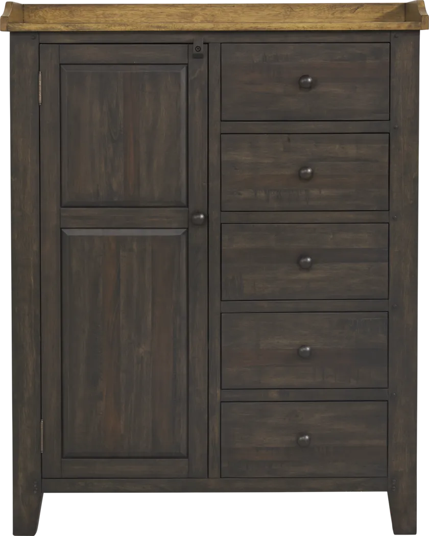 Lake View Brown Door Chest - Thumbnail - Image 1
