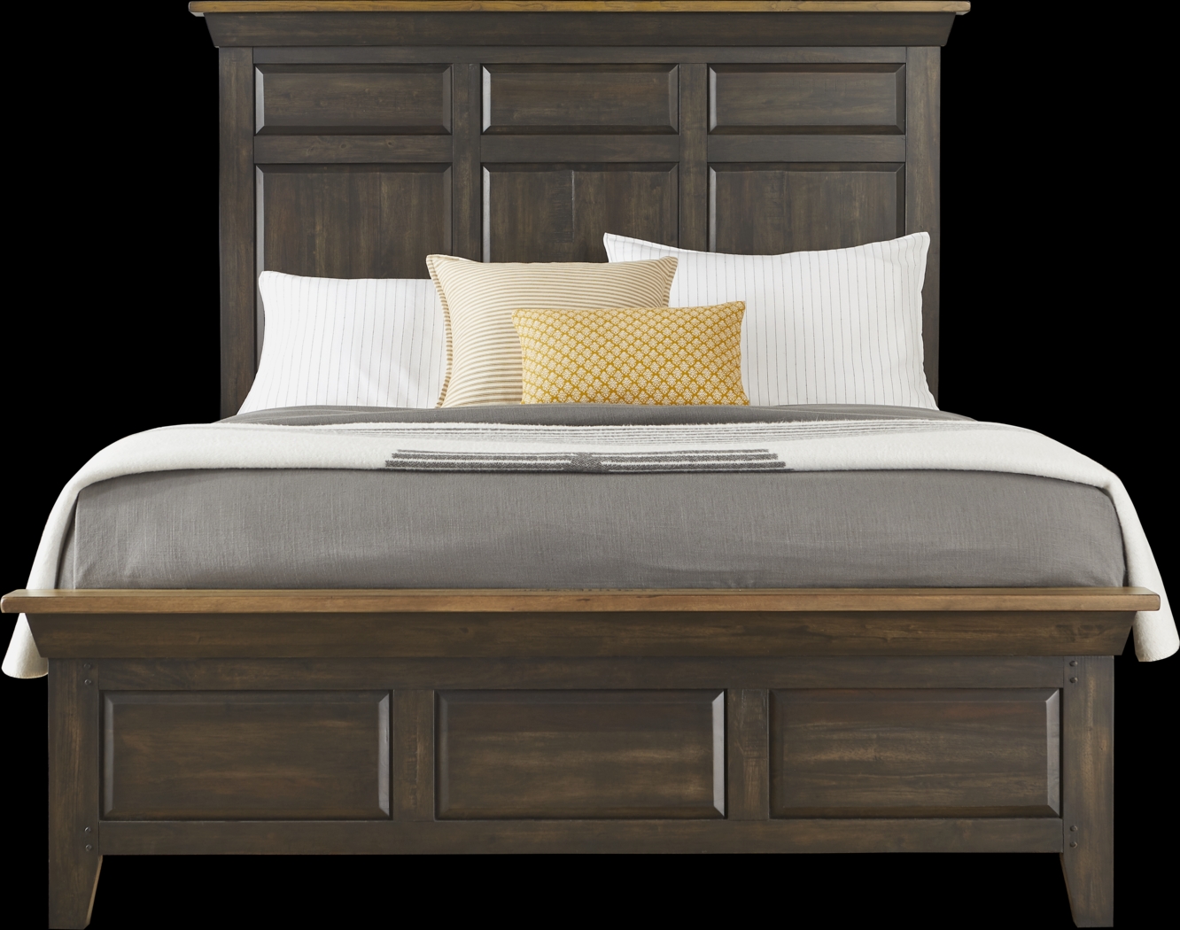 Lake View Brown 3 Pc King Bed - Thumbnail - Image 1