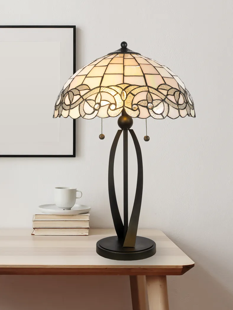 Lakeaire Lane Bronze Tiffany Table Lamp - Thumbnail - Image 2