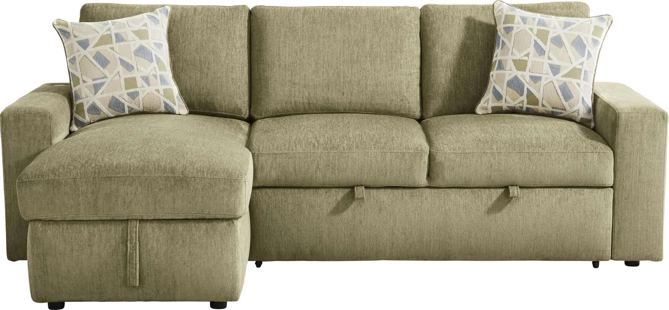 Laken Sage 3 Pc Sleeper Sectional Living Rooms - Thumbnail - Image 3