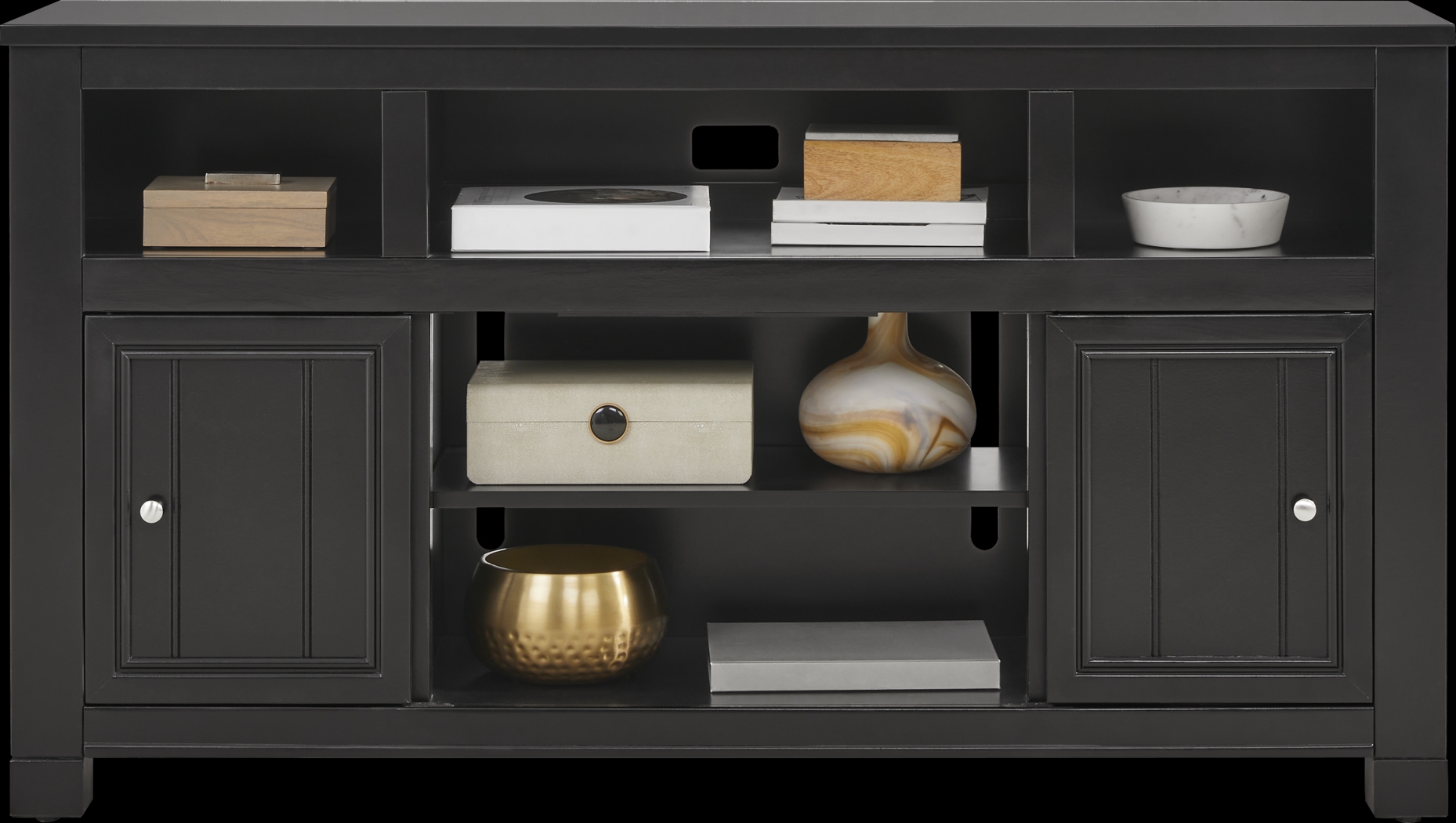 Lakeside Cottage Black 64 In. Console - Thumbnail - Image 4