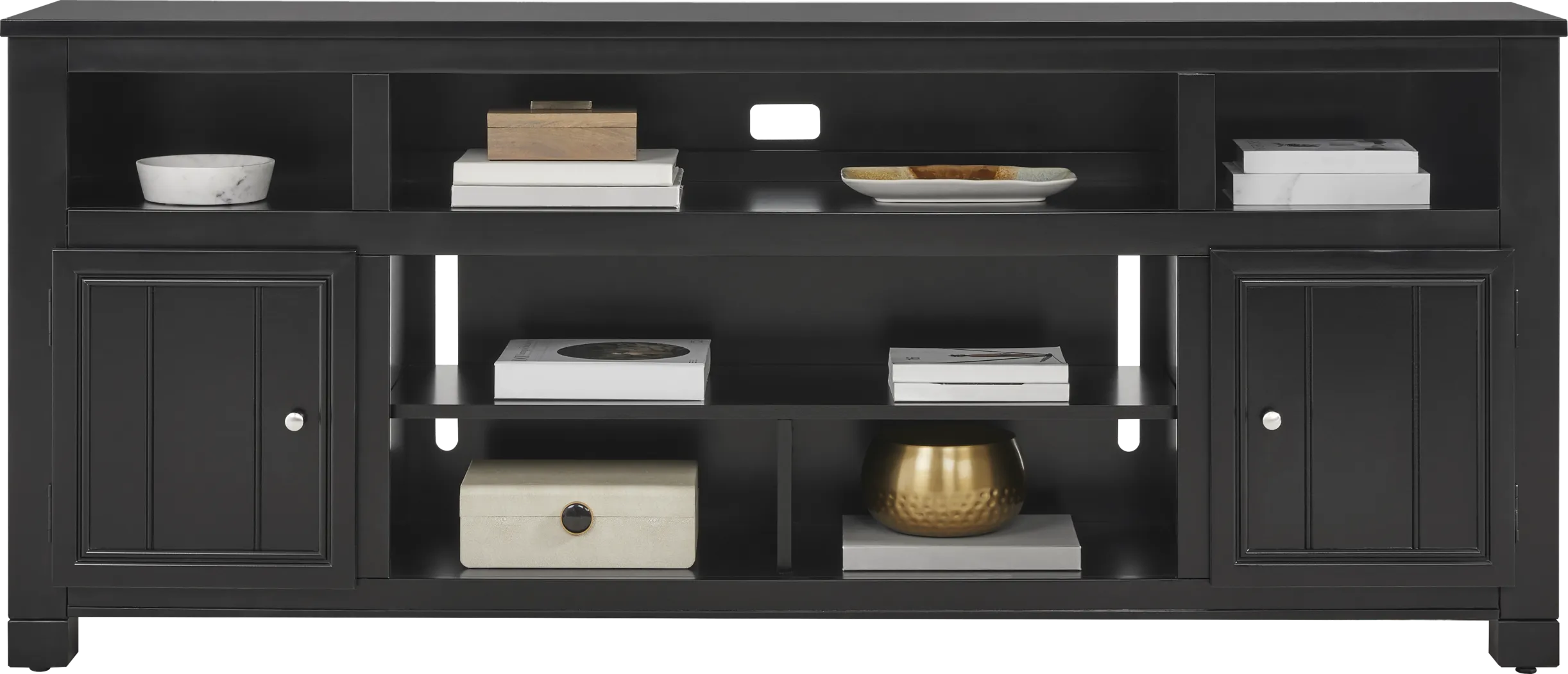 Lakeside Cottage Black 84 In. Console - Thumbnail - Image 2