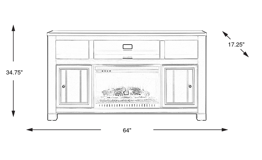Dimension Image. Please refer to the Dimension Tab on this page for dimension details.