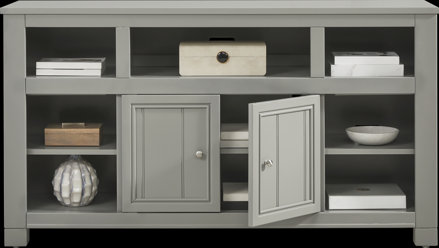 Lakeside Cottage Gray 64 In. Console - Thumbnail - Image 3