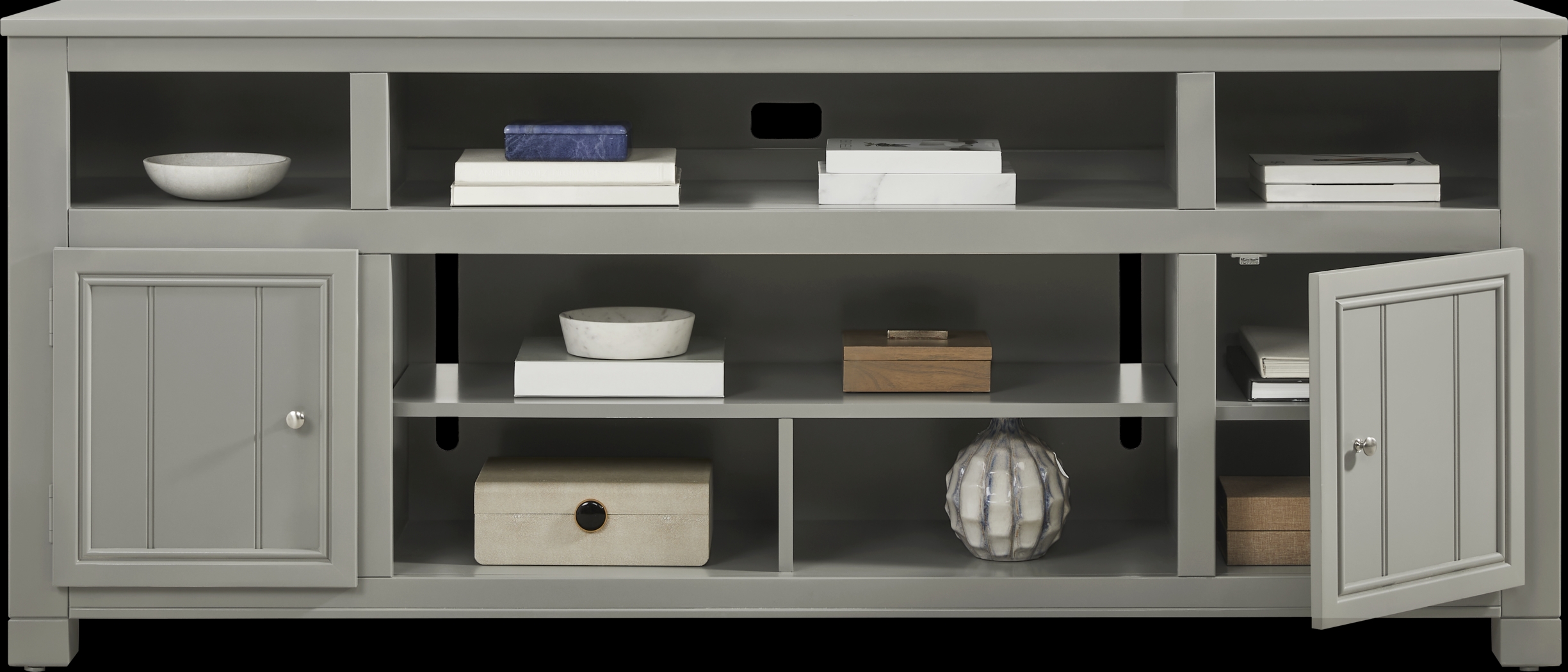 Lakeside Cottage Gray 84 In. Console - Thumbnail - Image 2