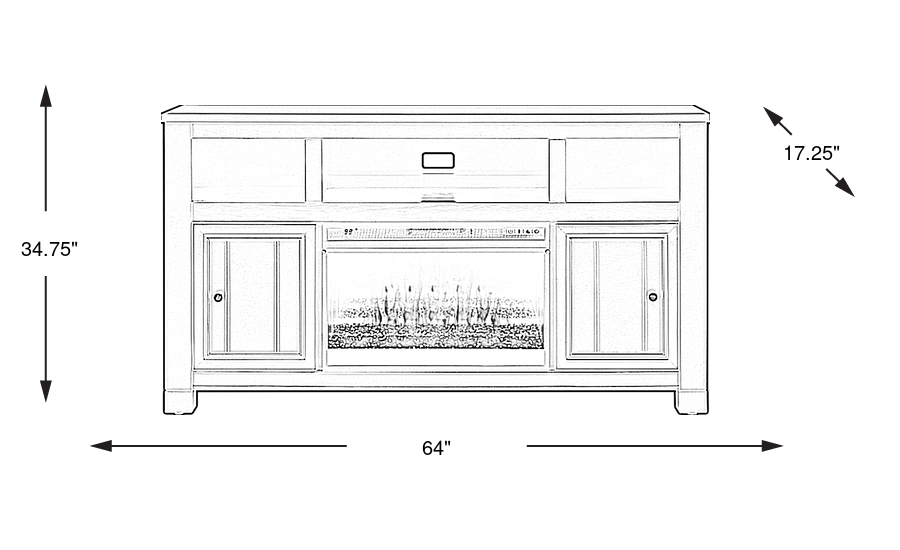 Dimension Image. Please refer to the Dimension Tab on this page for dimension details.