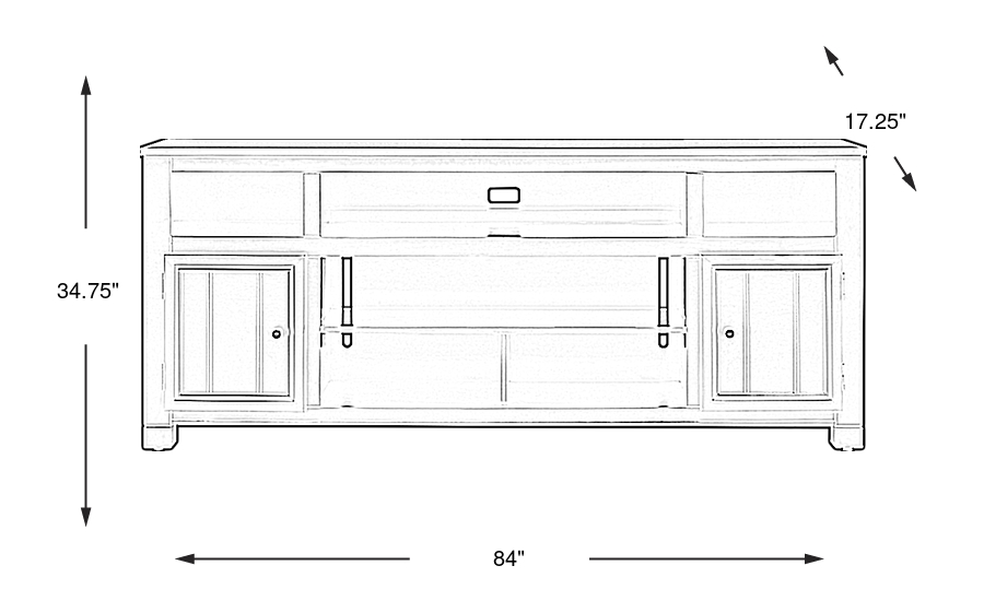 Dimension Image. Please refer to the Dimension Tab on this page for dimension details.