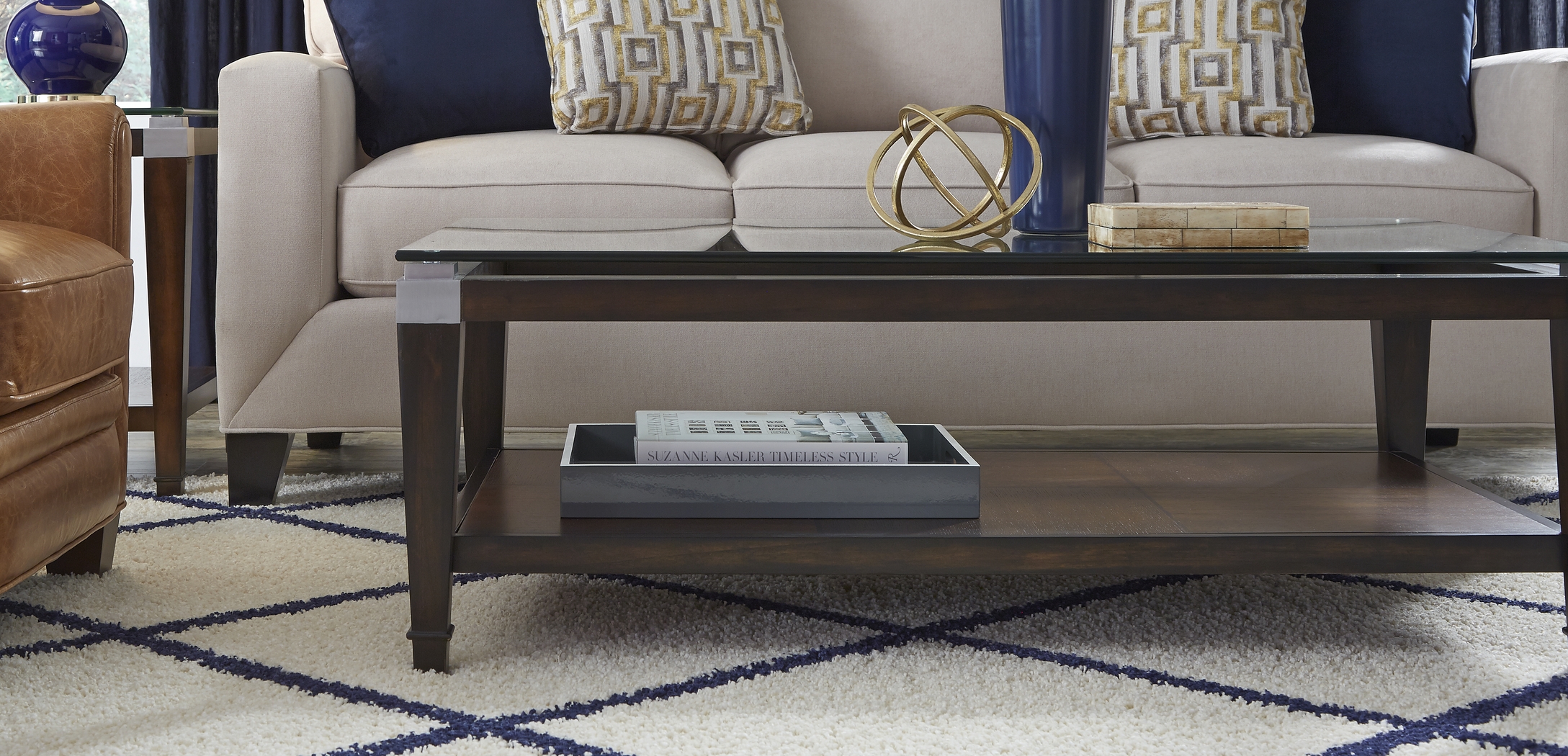 Stonecrest Indigo 7 Pc Living Room with Dual Power Reclining Sofa - Thumbnail - Image 9