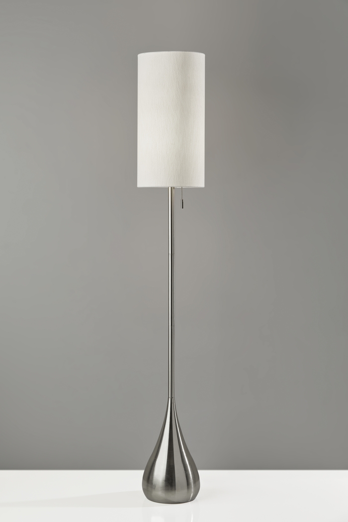 Lakeview Court Brushed Steel Floor Lamp - Thumbnail - Image 2