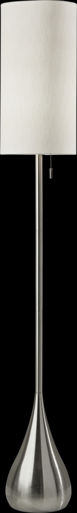 Lakeview Court Brushed Steel Floor Lamp - Thumbnail - Image 1
