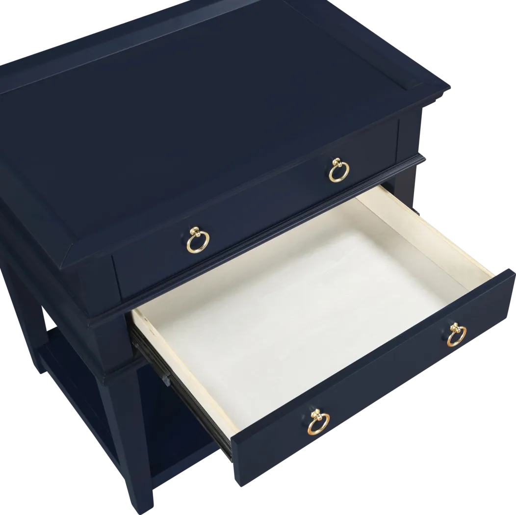 Lakoba Dark Blue Nightstand - Thumbnail - Image 11