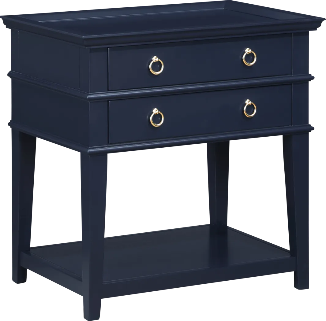 Lakoba Dark Blue Nightstand - Thumbnail - Image 7