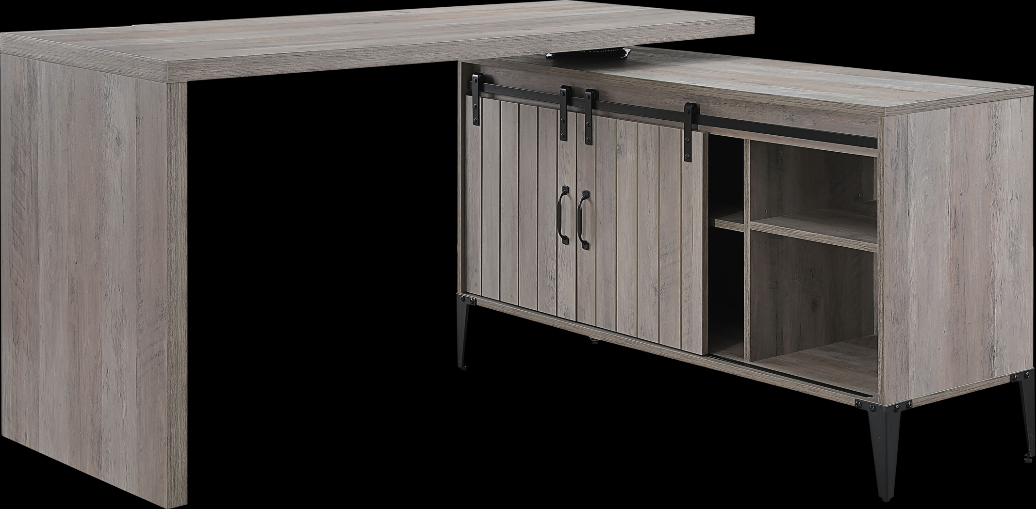 Lakwani Gray Desk - Thumbnail - Image 2