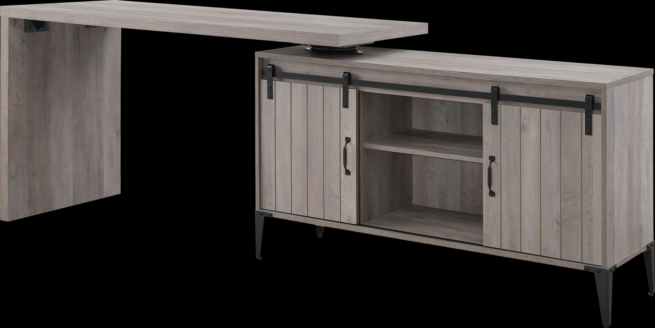 Lakwani Gray Desk - Thumbnail - Image 3