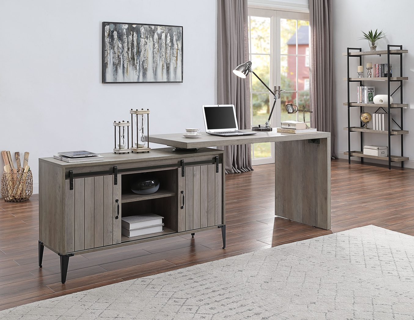 Lakwani Gray Desk - Thumbnail - Image 9