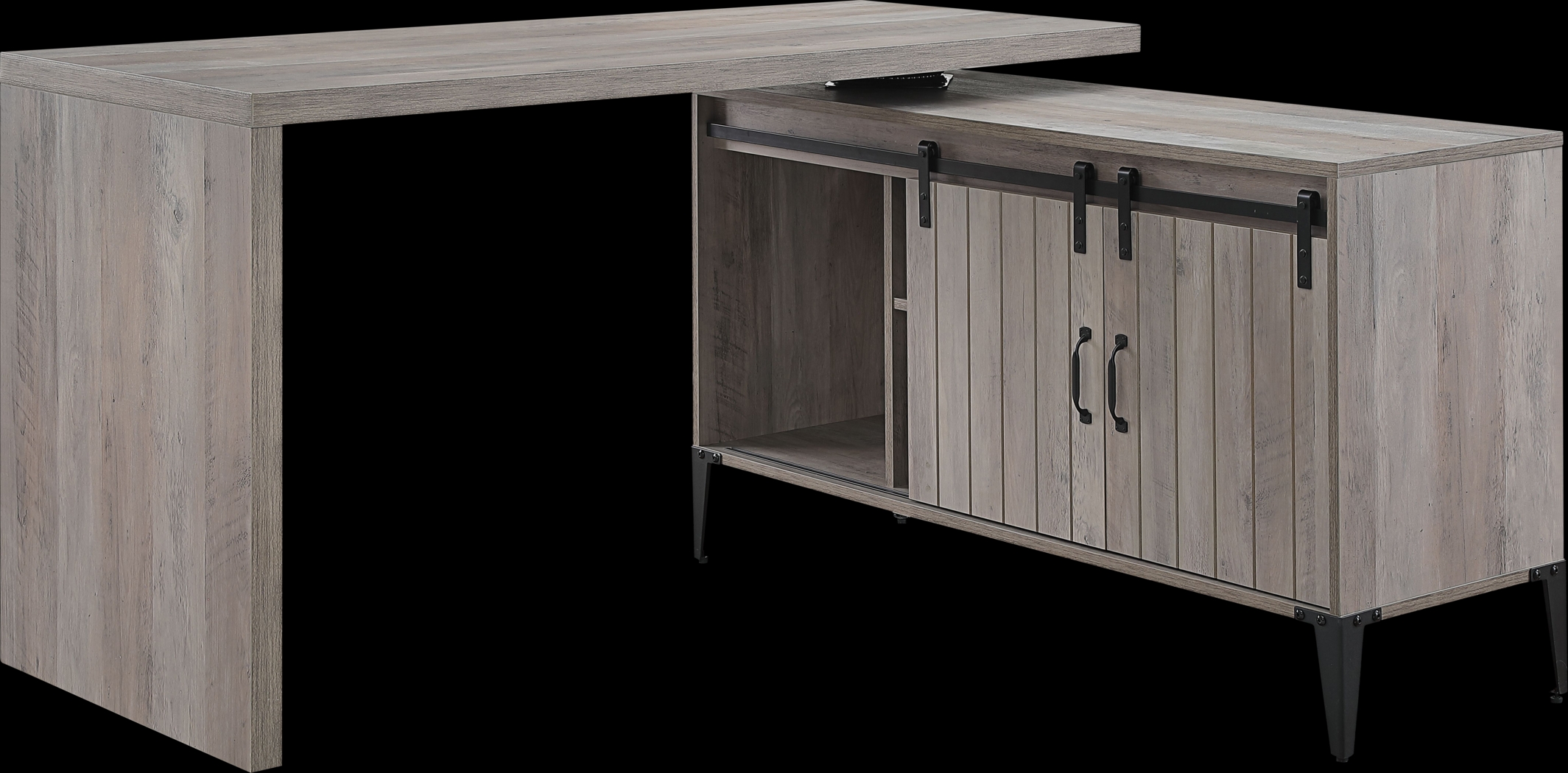 Lakwani Gray Desk - Thumbnail - Image 1