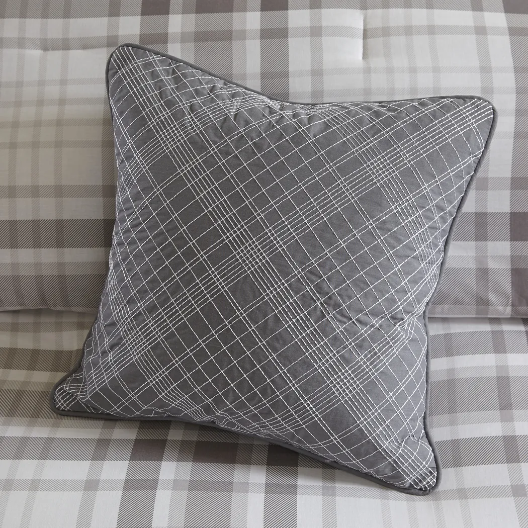 Lakyla Gray 4 Pc King Comforter Set - Thumbnail - Image 11