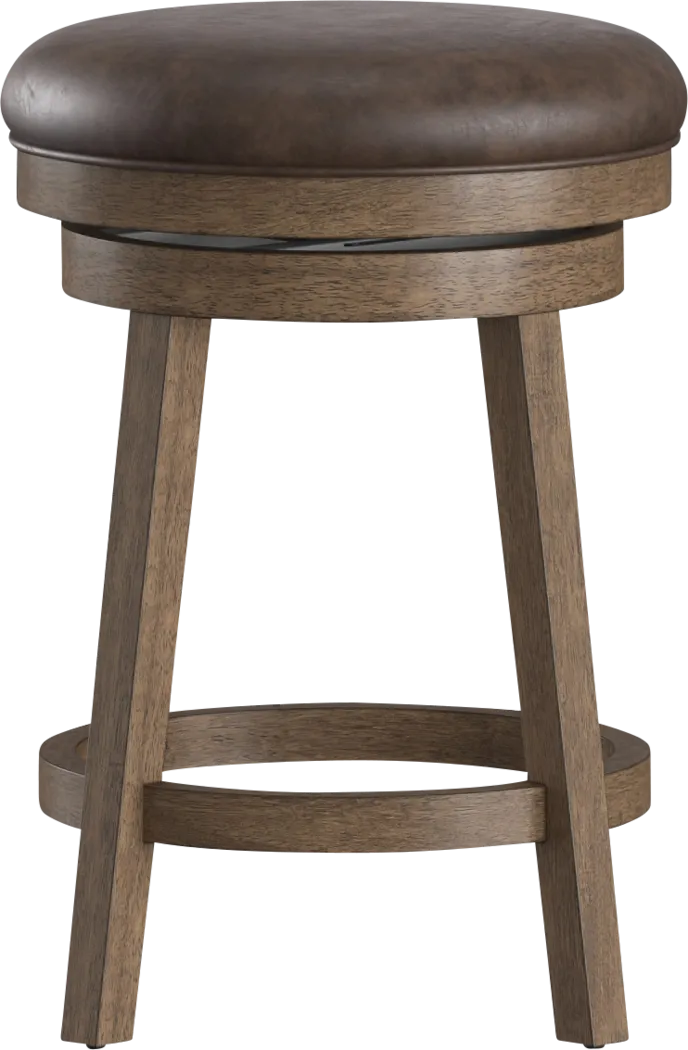 Lalage Brown Adjustable Swivel Stool - Thumbnail - Image 11