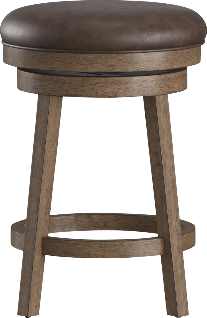 Lalage Brown Adjustable Swivel Stool - Thumbnail - Image 12