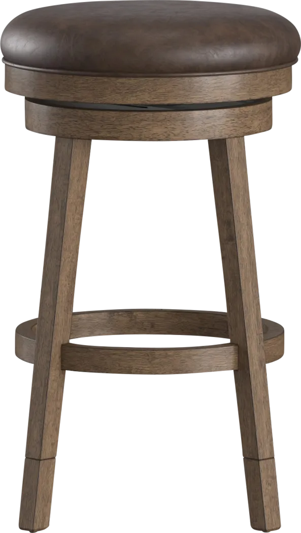 Lalage Brown Adjustable Swivel Stool - Thumbnail - Image 7
