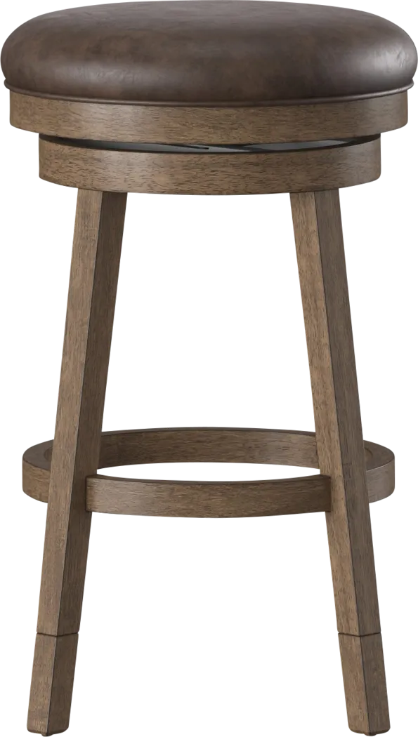 Lalage Brown Adjustable Swivel Stool - Thumbnail - Image 8