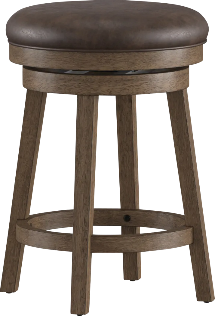 Lalage Brown Adjustable Swivel Stool - Thumbnail - Image 10