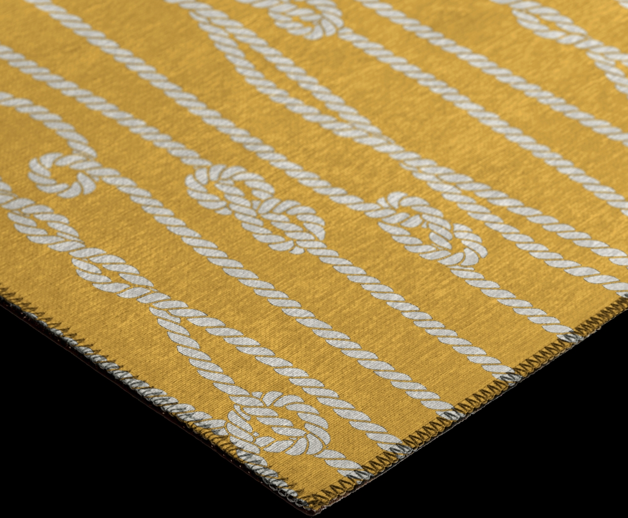 Lamanto Yellow 5' x 8' Rug - Thumbnail - Image 3