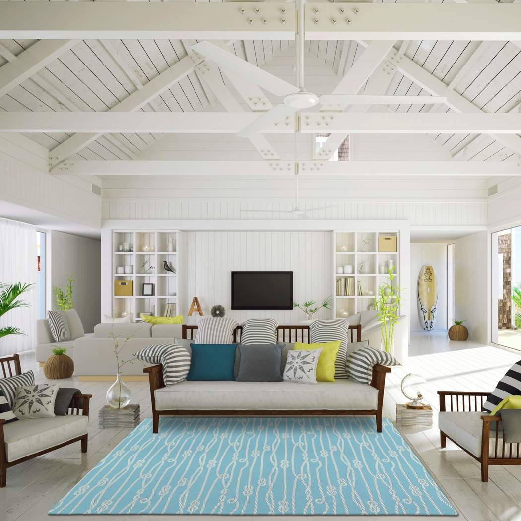 Lamanto Blue 5' x 8' Rug - Thumbnail - Image 2