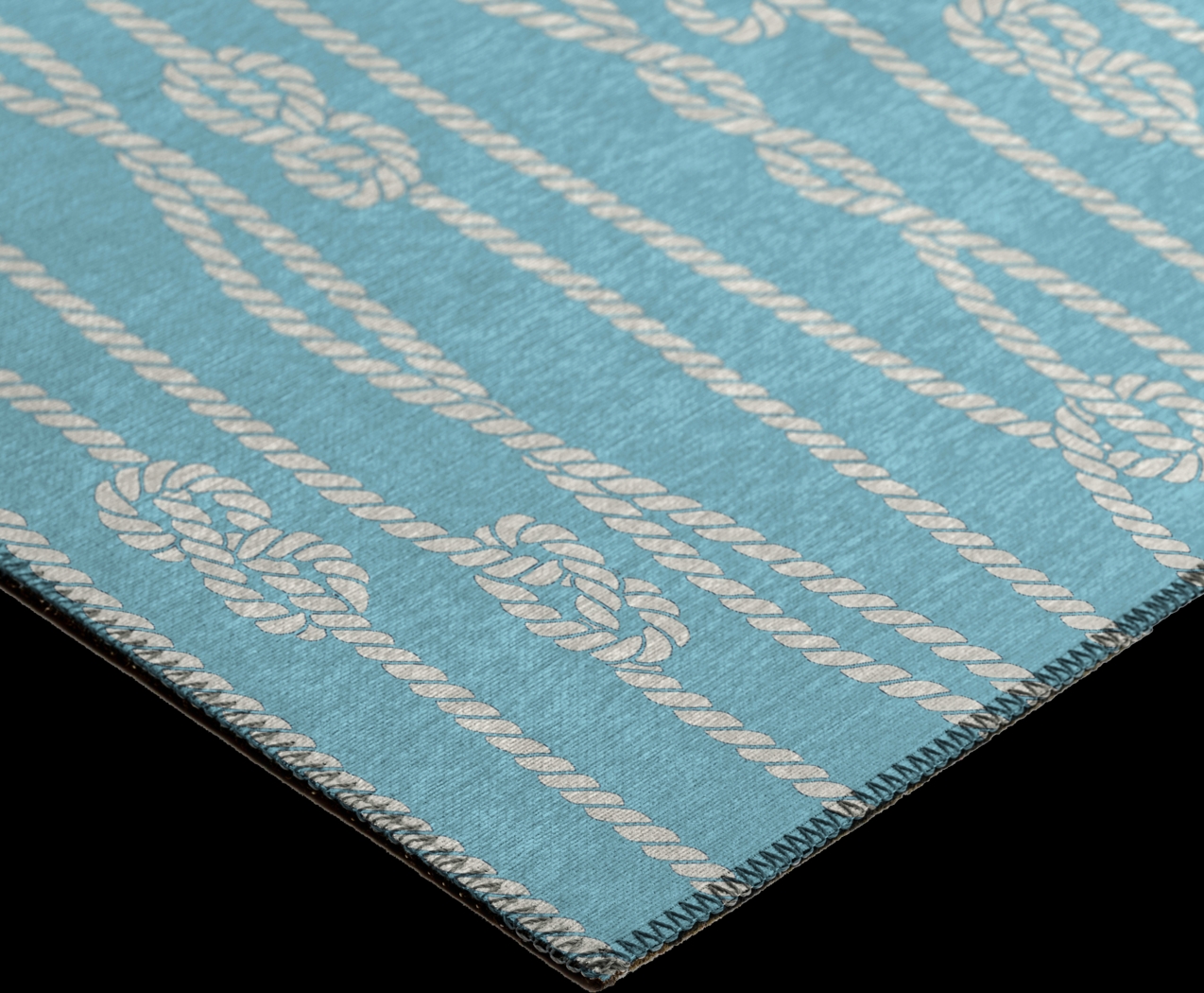 Lamanto Blue 5' x 8' Rug - Thumbnail - Image 3