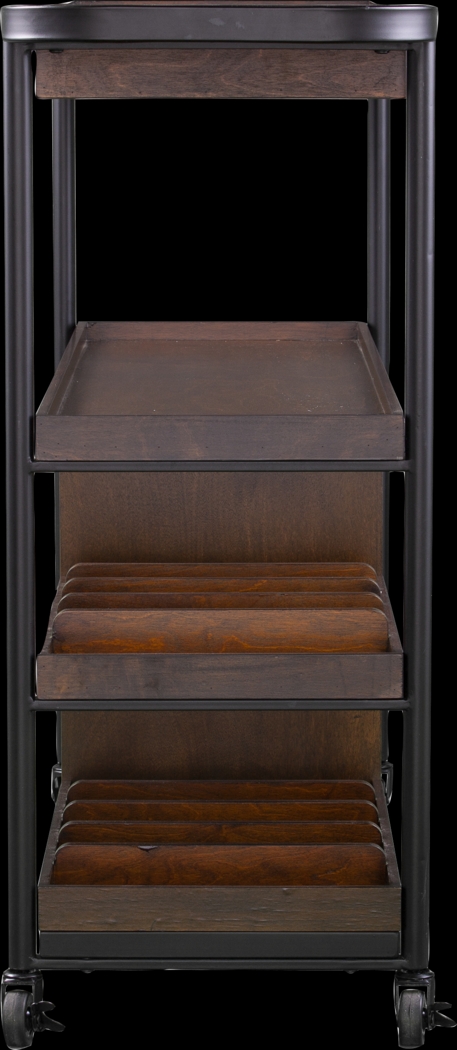Lamasney Brown Bar Cart - Thumbnail - Image 3